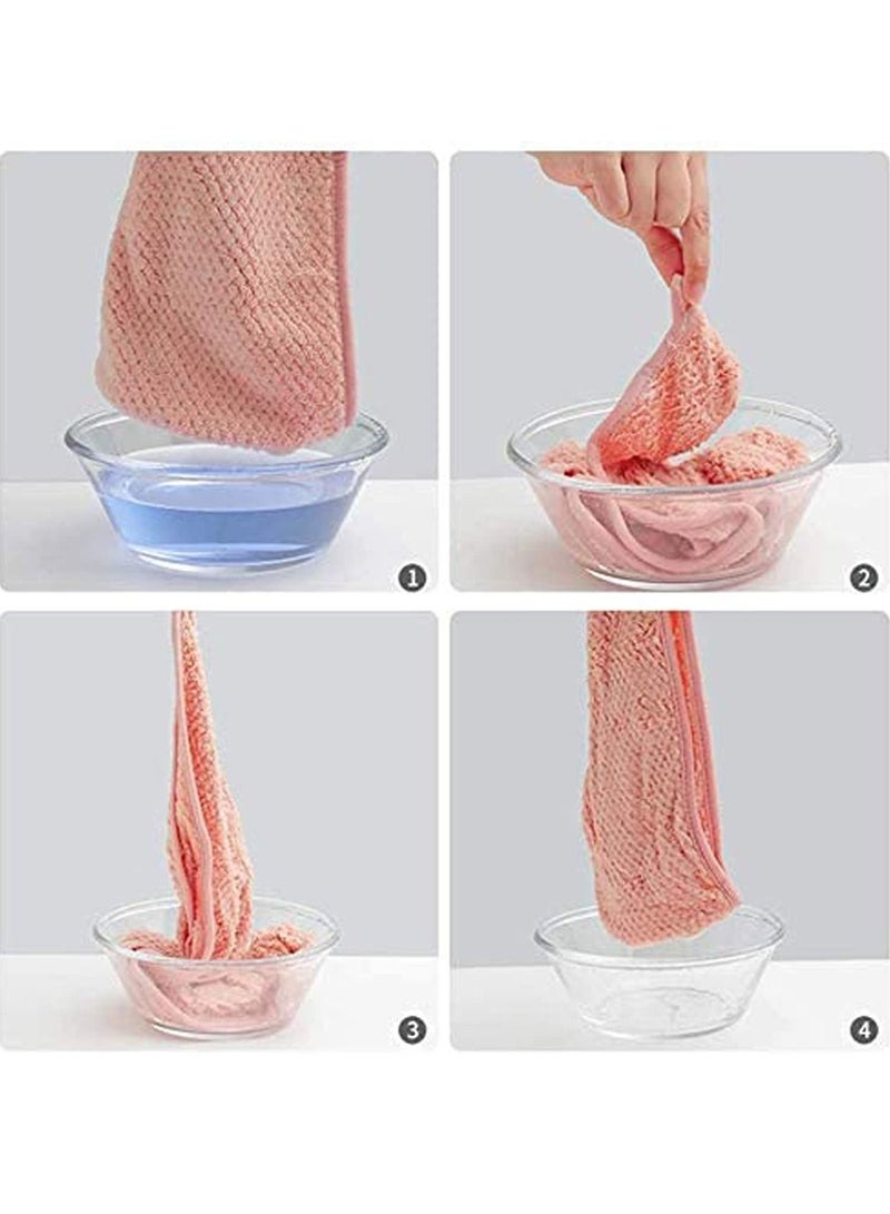 Microfiber Hair Towel Wrap, Turban Super Absorbent Twist Dry Caps - Image 3
